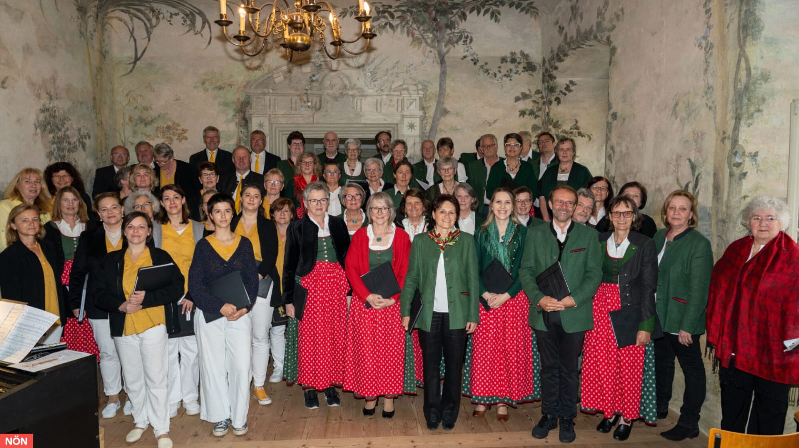 Beide Chöre in der Sala Terrena